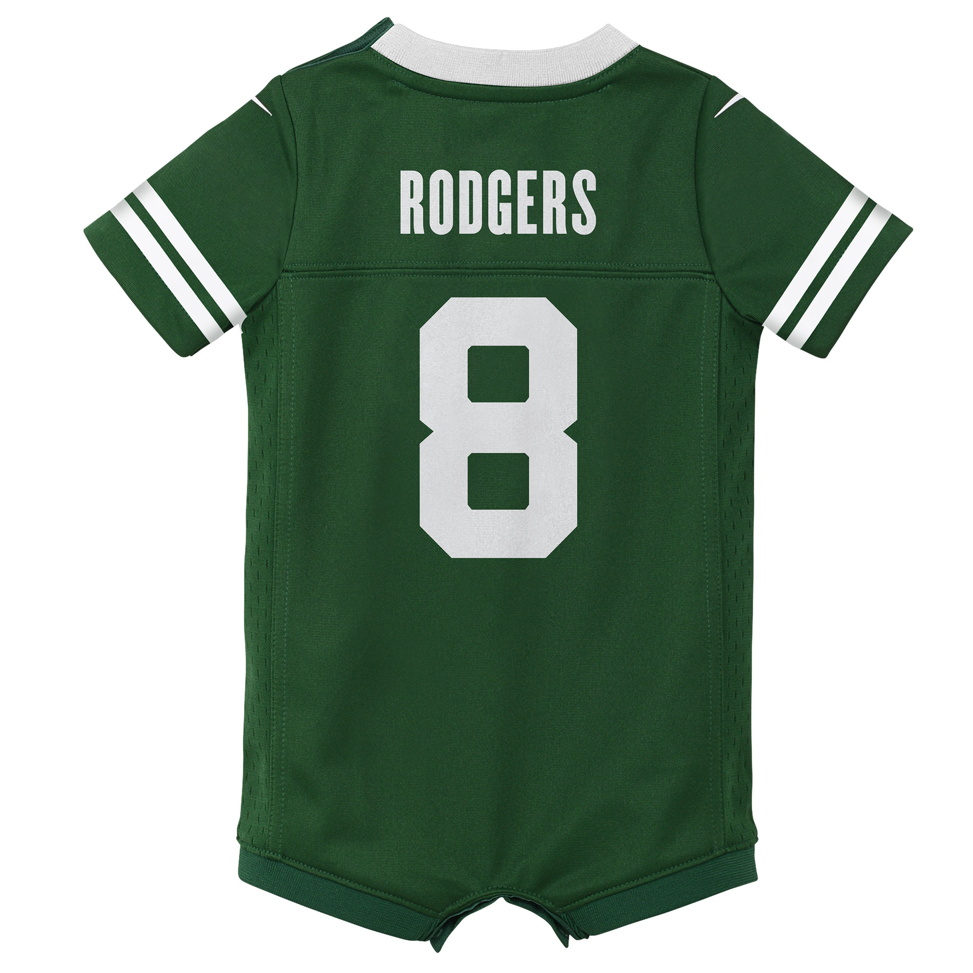 Newborn & Infant New York Jets Aaron Rodgers Legacy Green Game Romper Jersey JS2397 Saliibo - Image 3