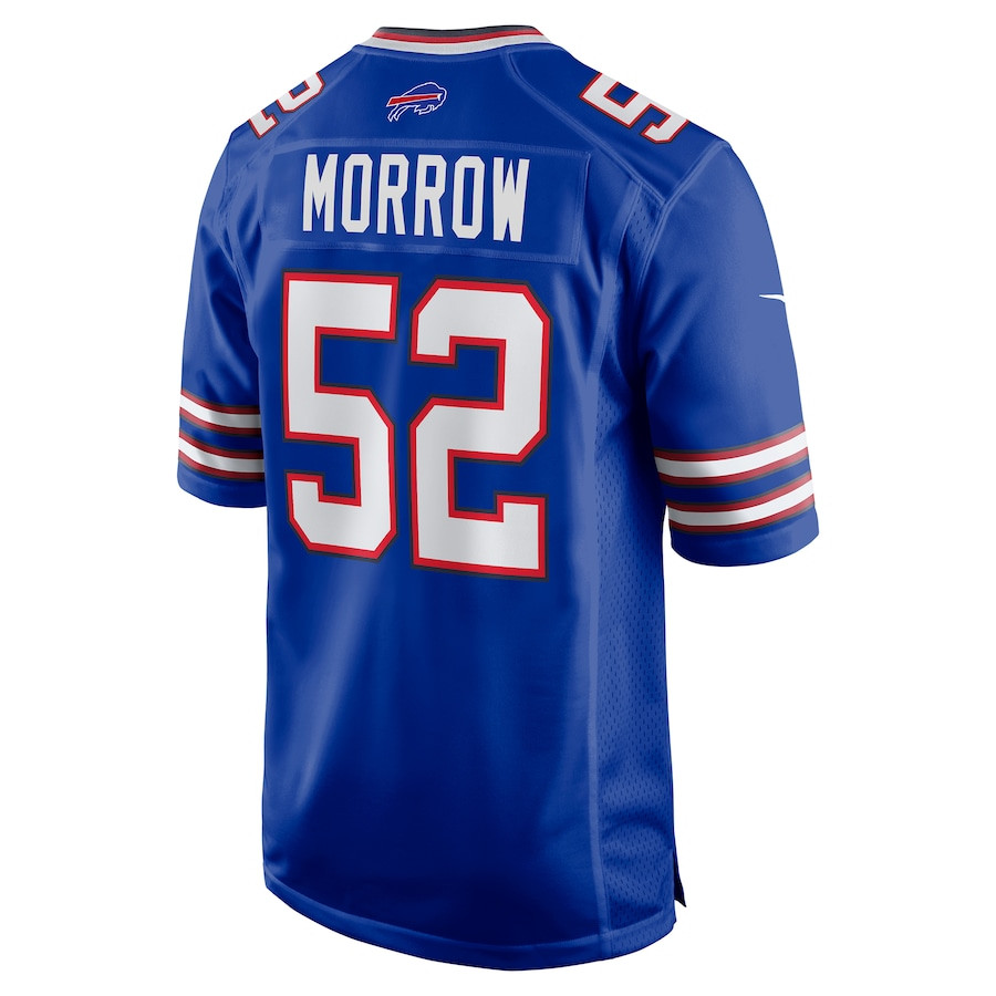 Nicholas Morrow 52 Buffalo Bills Game Men Jersey - Royal JS3795 Saliibo - Image 3