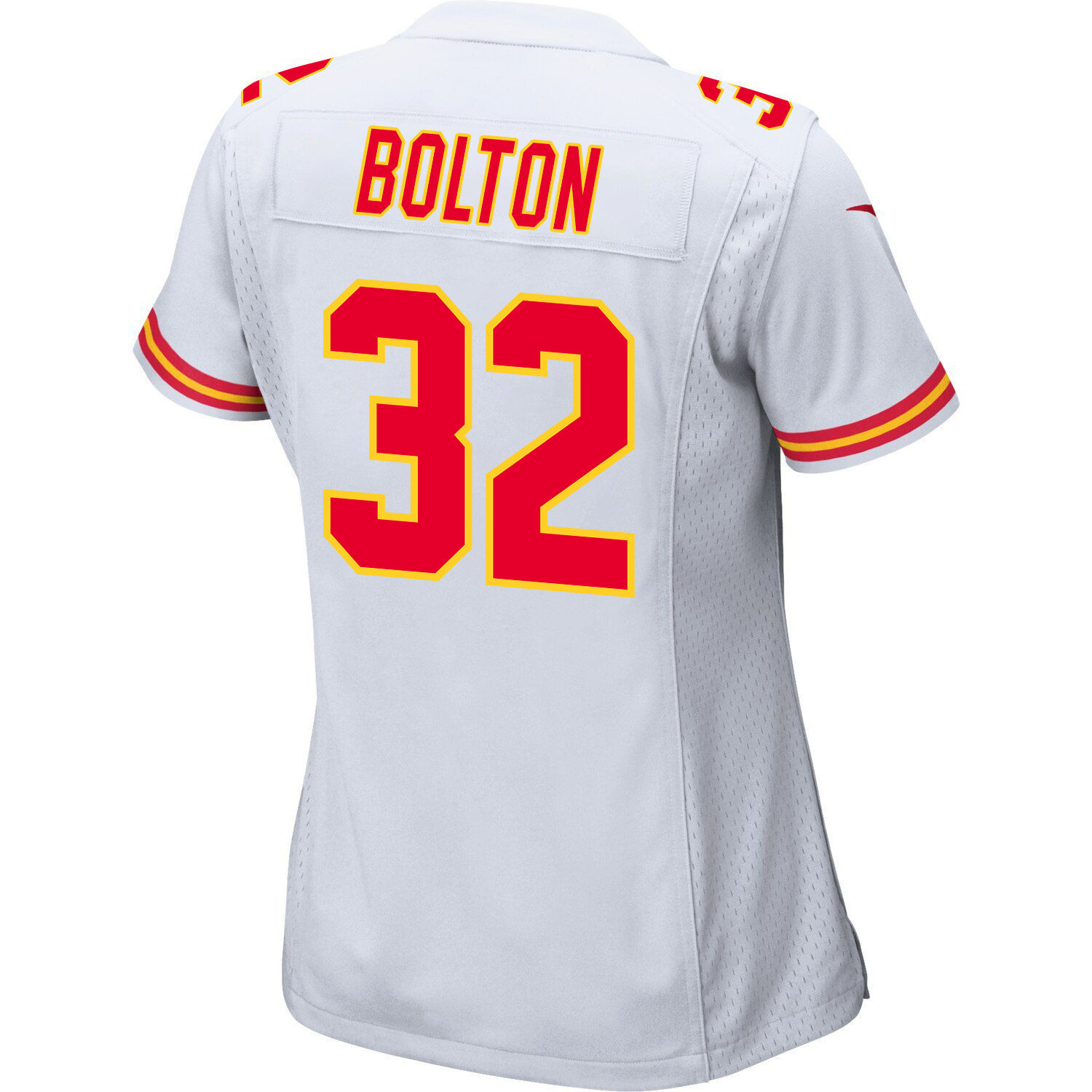 Nick Bolton 32 Kansas City Chiefs Super Bowl LVIII Champions 4 Stars Patch Game Women Jersey - White JS5189 Saliibo - Image 3
