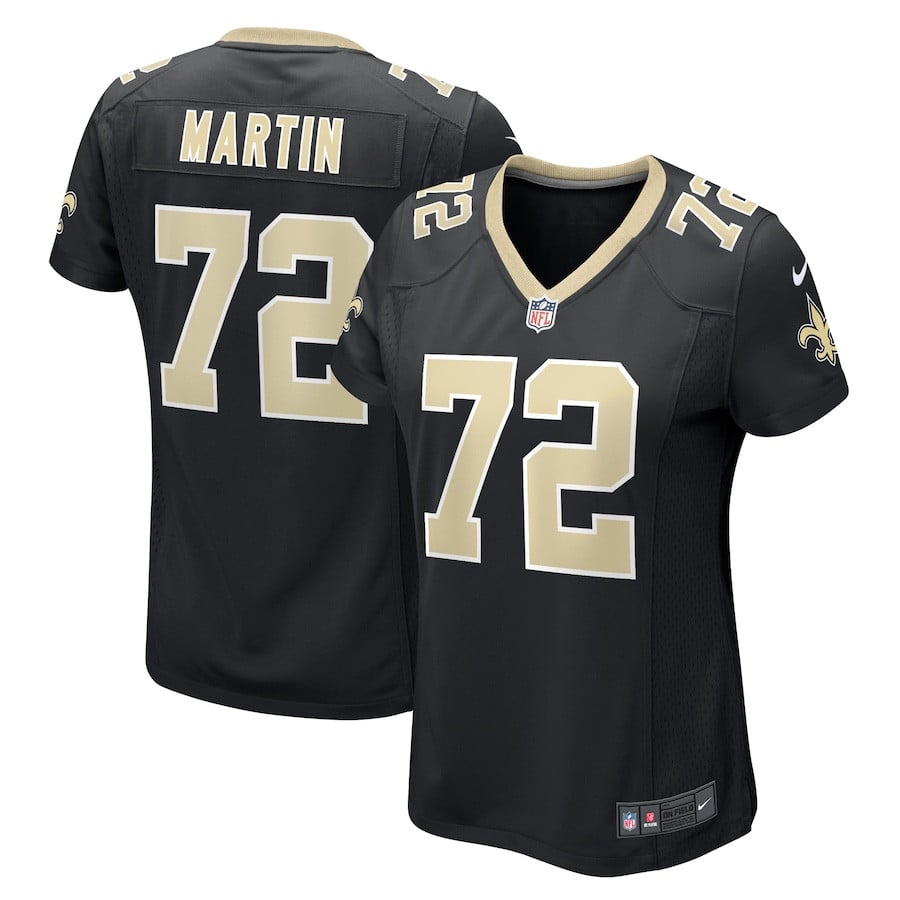 Nick Martin 72 New Orleans Saints Women Game Jersey - Black JS6996 Saliibo