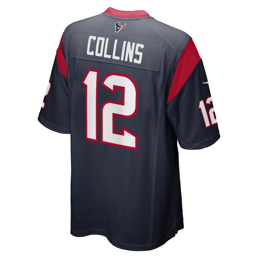Nico Collins 12 Houston Texans Men Game Jersey - Navy JS3007 Saliibo - Image 3