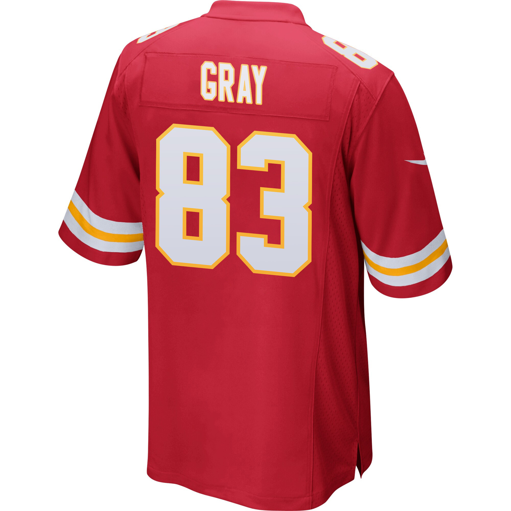 Noah Gray 83 Kansas City Chiefs Super Bowl LVIII Patch Game Men Jersey - Red JS8183 Saliibo - Image 3