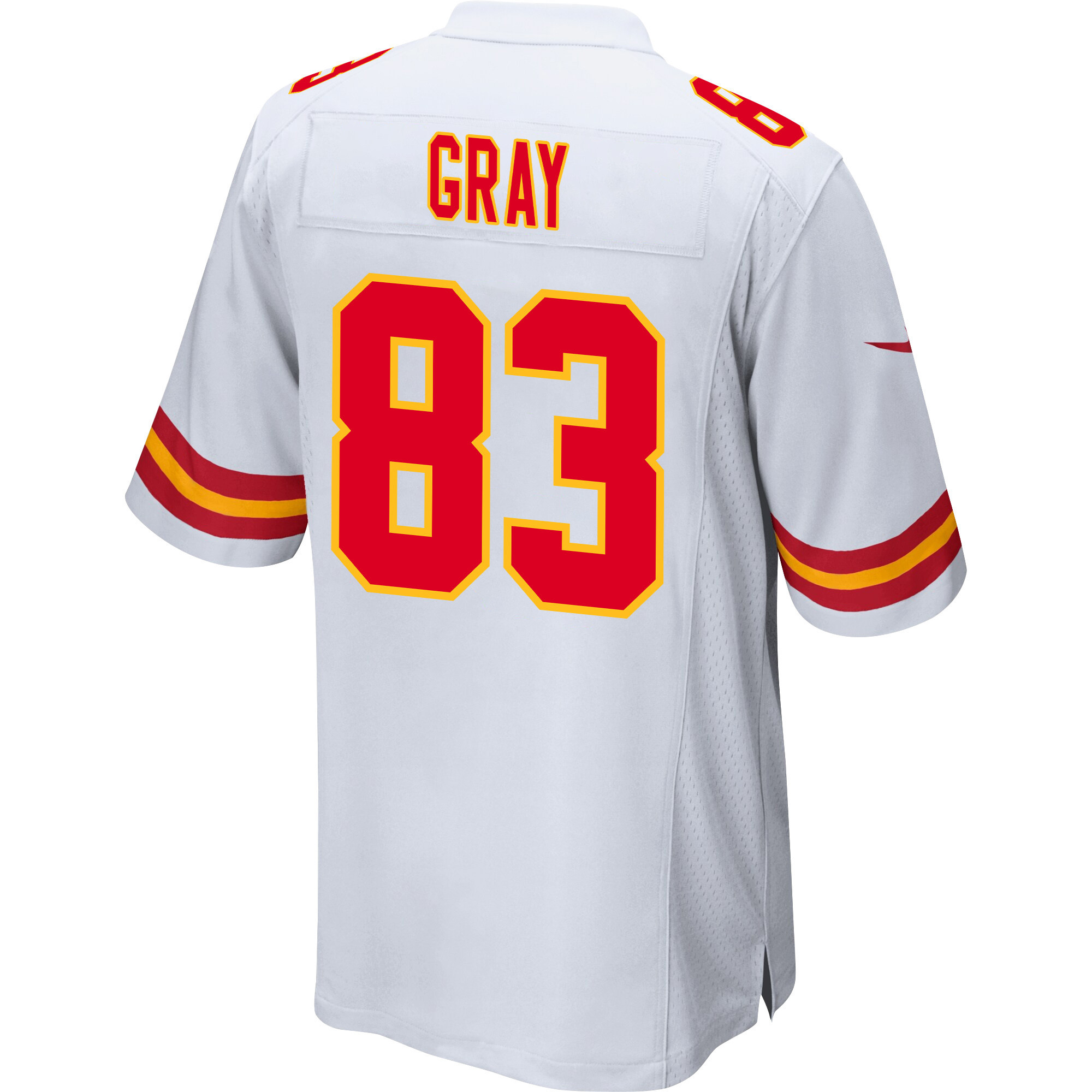 Noah Gray 83 Kansas City Chiefs Super Bowl LVIII Patch Game Men Jersey - White JS7488 Saliibo - Image 3