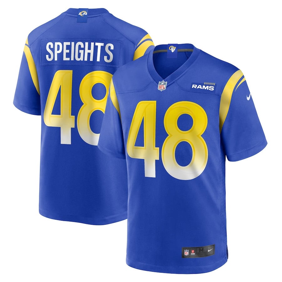 Omar Speights 48 Los Angeles Rams Game Men Jersey - Royal JS3390 Saliibo