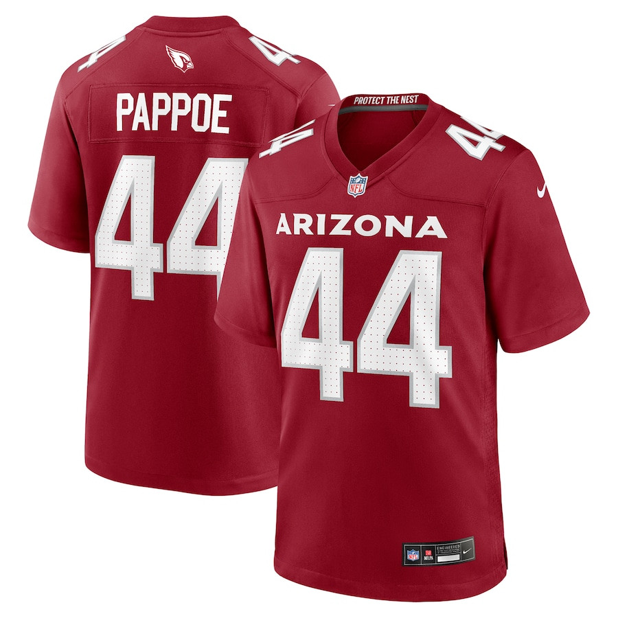 Owen Pappoe 44 Arizona Cardinals Team Game Men Jersey - Cardinal JS6590 Saliibo