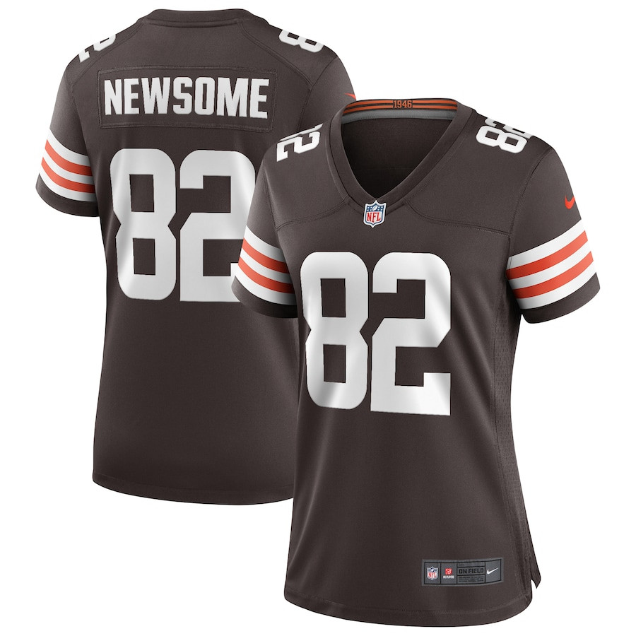 Ozzie Newsome 82 Cleveland Browns Women Game Retired Jersey - Brown JS8515 Saliibo