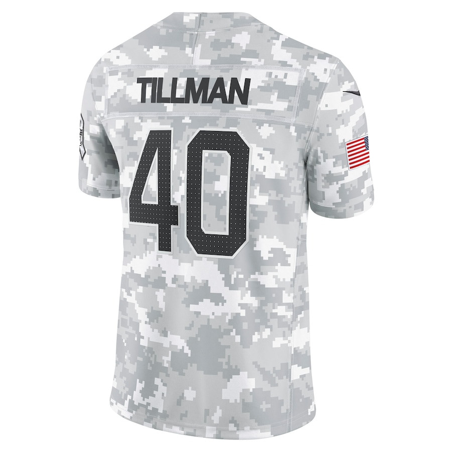 Pat Tillman 40 Arizona Cardinals 2024 Salute to Service Retired Player Limited Men Jersey - Arctic Camo JS1986 Saliibo - Image 3