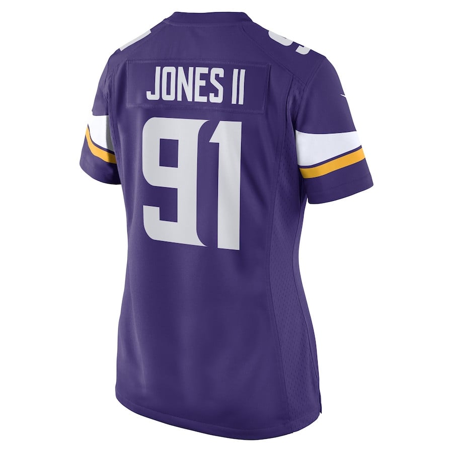 Patrick Jones II 91 Minnesota Vikings Women Game Jersey - Purple JS8586 Saliibo - Image 3