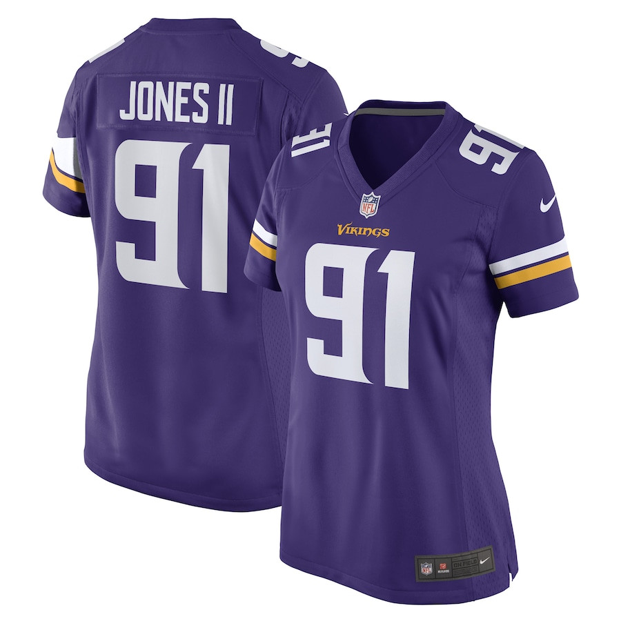 Patrick Jones II 91 Minnesota Vikings Women Game Jersey - Purple JS8586 Saliibo