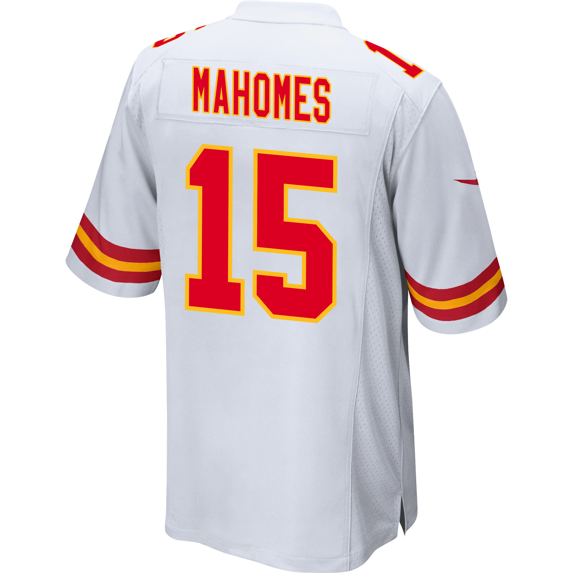 Patrick Mahomes 15 Kansas City Chiefs AFC Champions Patch Game Men Jersey - White JS6413 Saliibo - Image 3