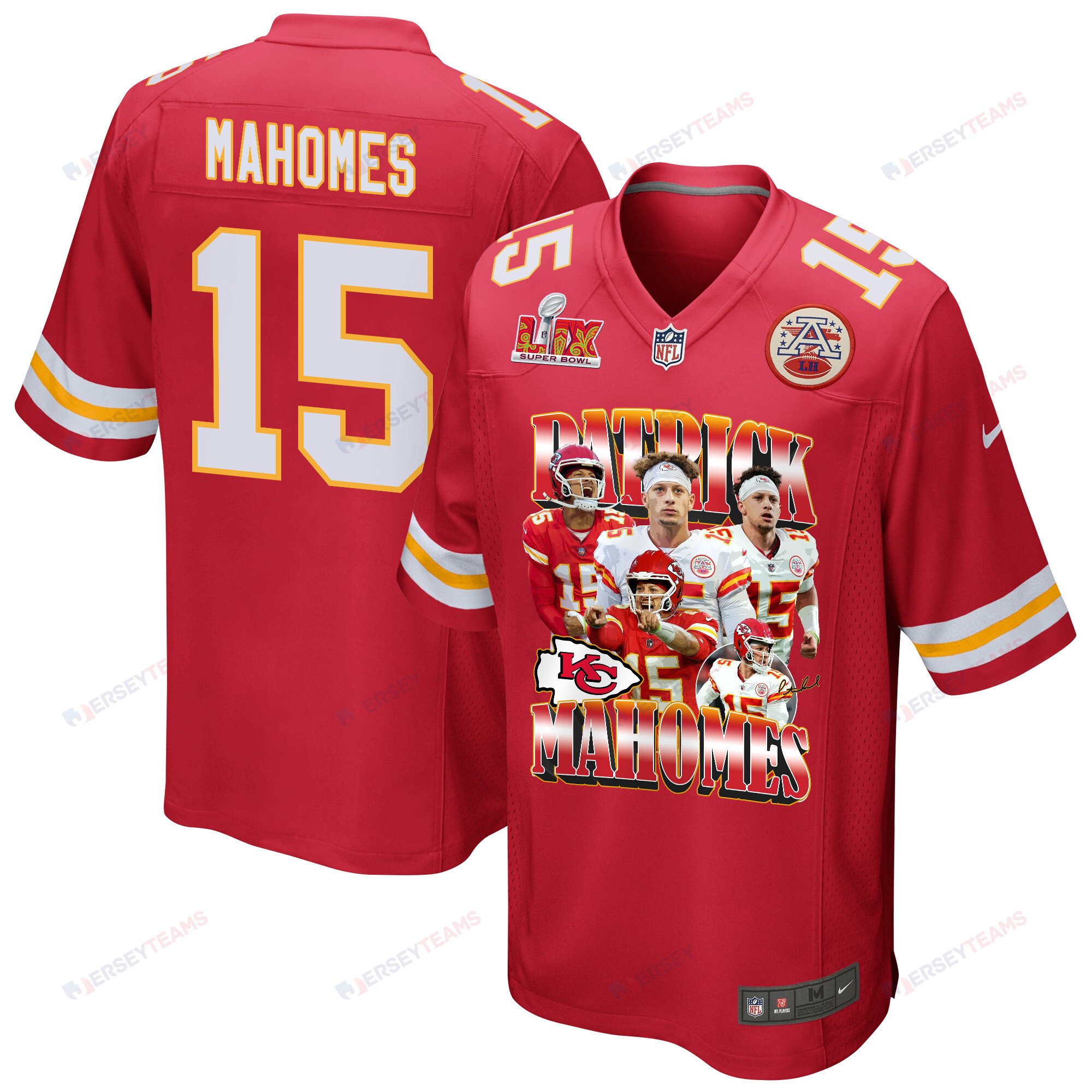 Patrick Mahomes 15 Kansas City Chiefs PatomicBomb Game Men Jersey - Red JS9800 Saliibo