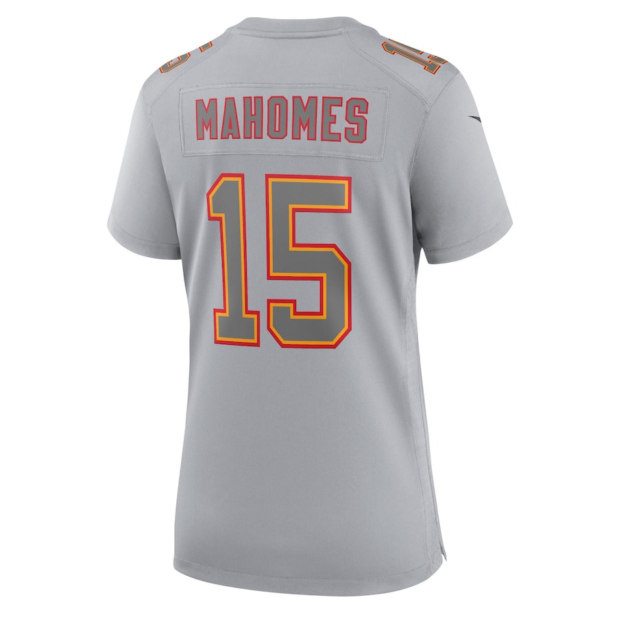 Patrick Mahomes 15 Kansas City Chiefs Super Bowl LVIII Atmosphere Fashion Game Women Jersey - Gray JS2286 Saliibo - Image 3
