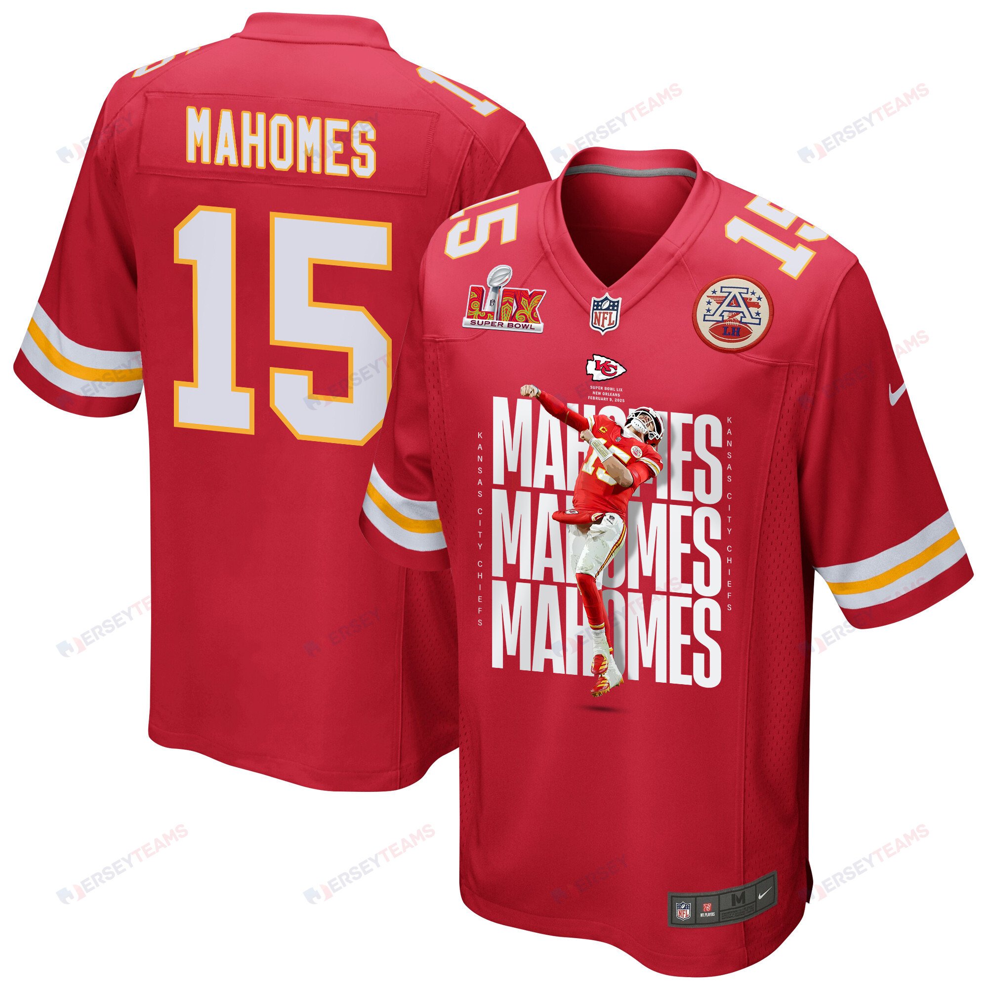 Patrick Mahomes 15 Kansas City Chiefs The Best Player Game Men Jersey - Red JS4831 Saliibo