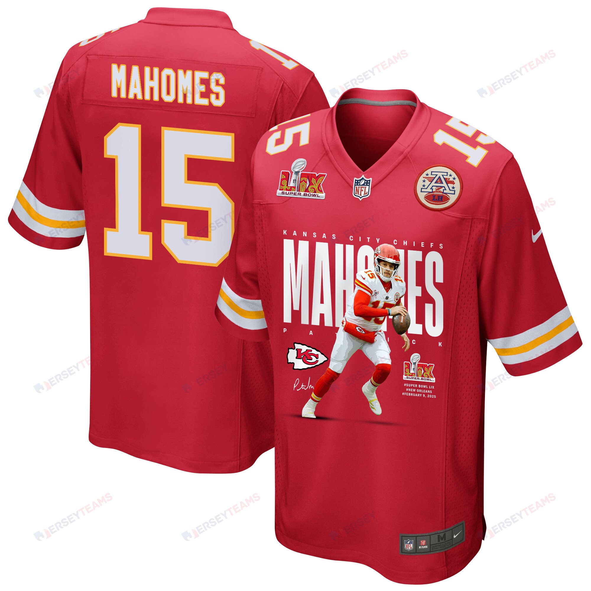Patrick Mahomes 15 Kansas City Chiefs The Hero Game Men Jersey - Red JS8515 Saliibo