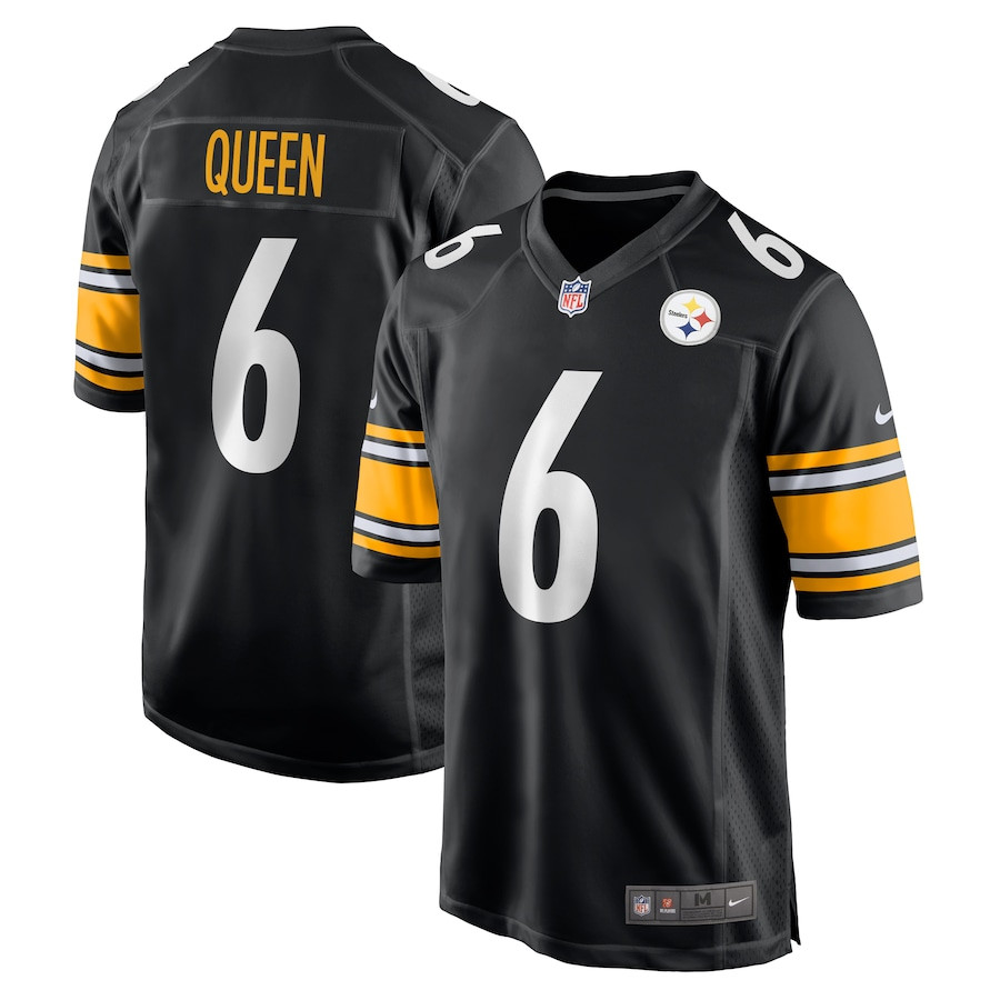 Patrick Queen 6 Pittsburgh Steelers Game Men Jersey - Black JS8037 Saliibo