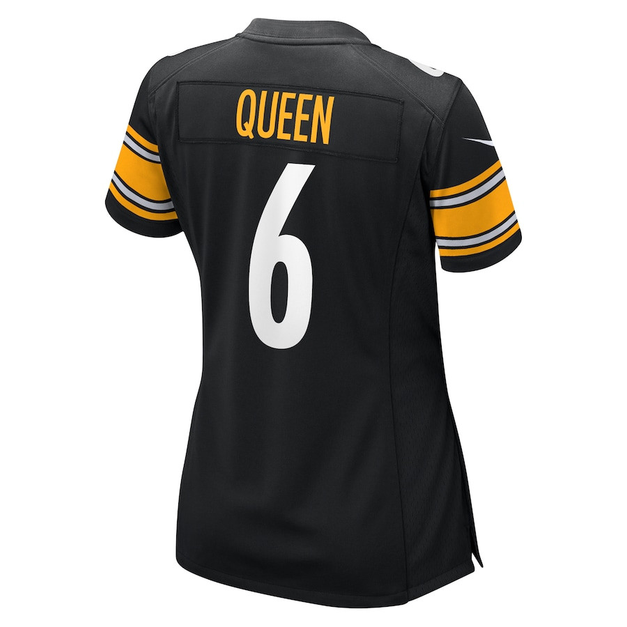 Patrick Queen 6 Pittsburgh Steelers Game Women Jersey - Black JS5949 Saliibo - Image 3