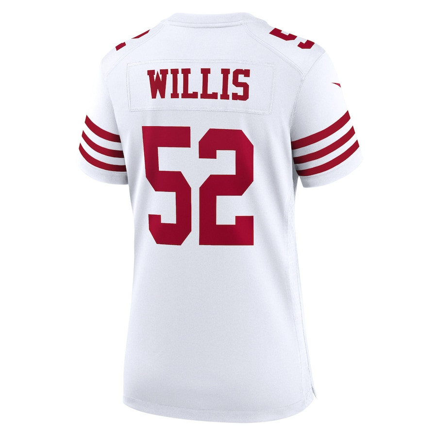 Patrick Willis 52 San Francisco 49ers Women Retired Game Jersey - White JS8428 Saliibo - Image 3