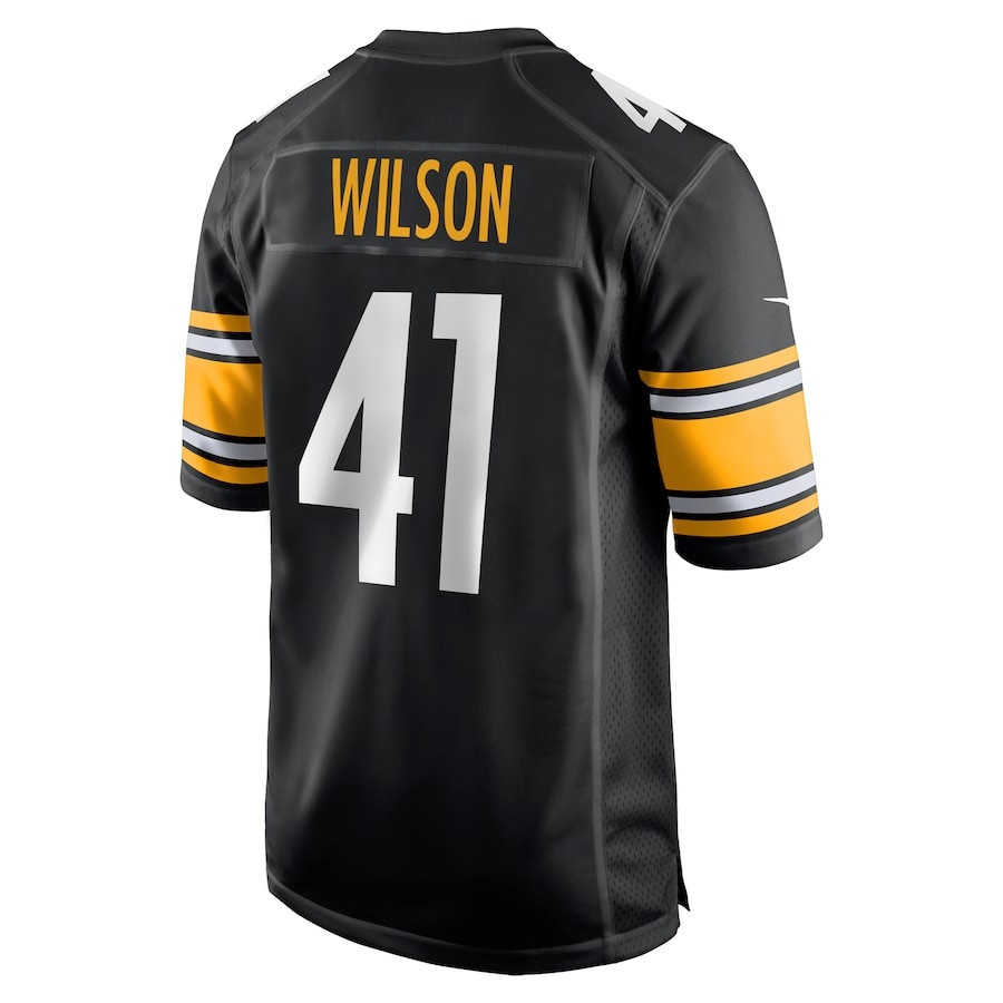 Payton Wilson 41 Pittsburgh Steelers Game Men Jersey - Black JS4201 Saliibo - Image 3