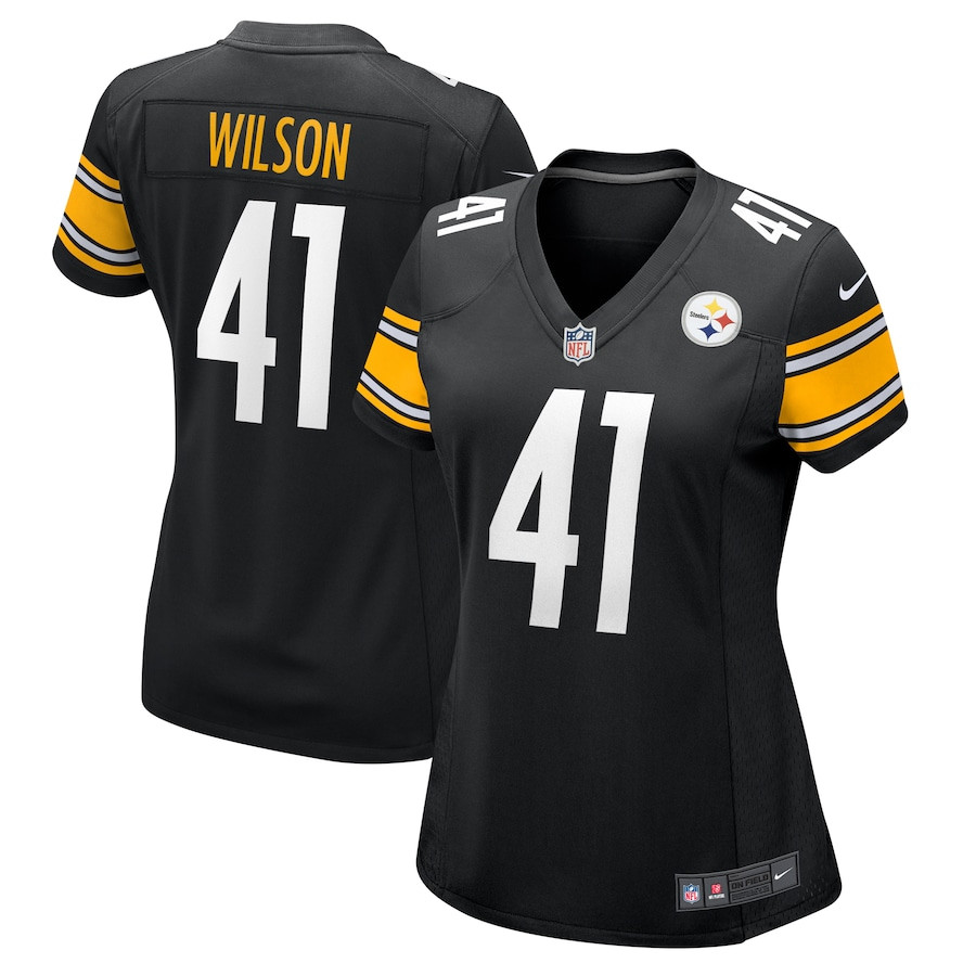 Payton Wilson 41 Pittsburgh Steelers Women's Game Jersey - Black JS8484 Saliibo
