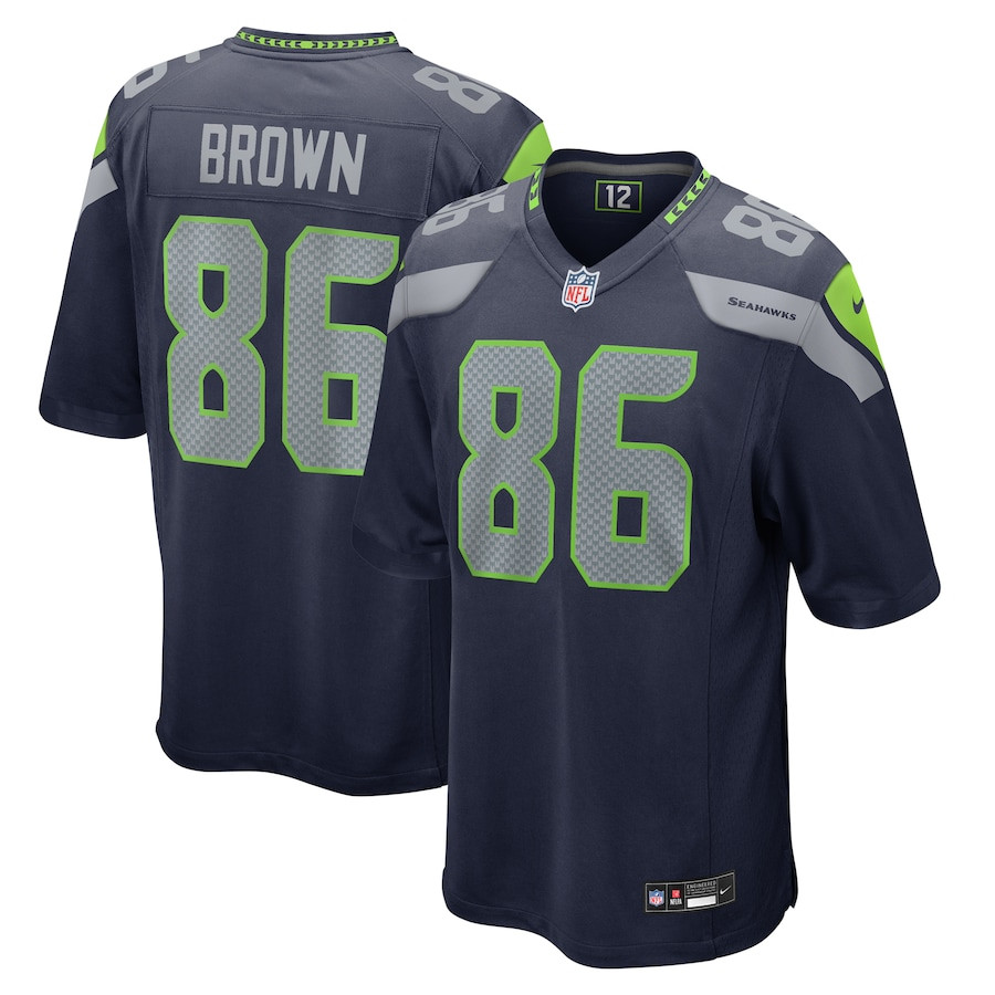 Pharaoh Brown 86 Seattle Seahawks Game Men Jersey - College Navy JS5875 Saliibo