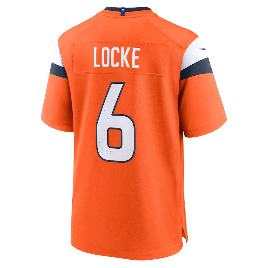 P.J. Locke 6 Denver Broncos Team Game Men Jersey - Orange JS8929 Saliibo - Image 3