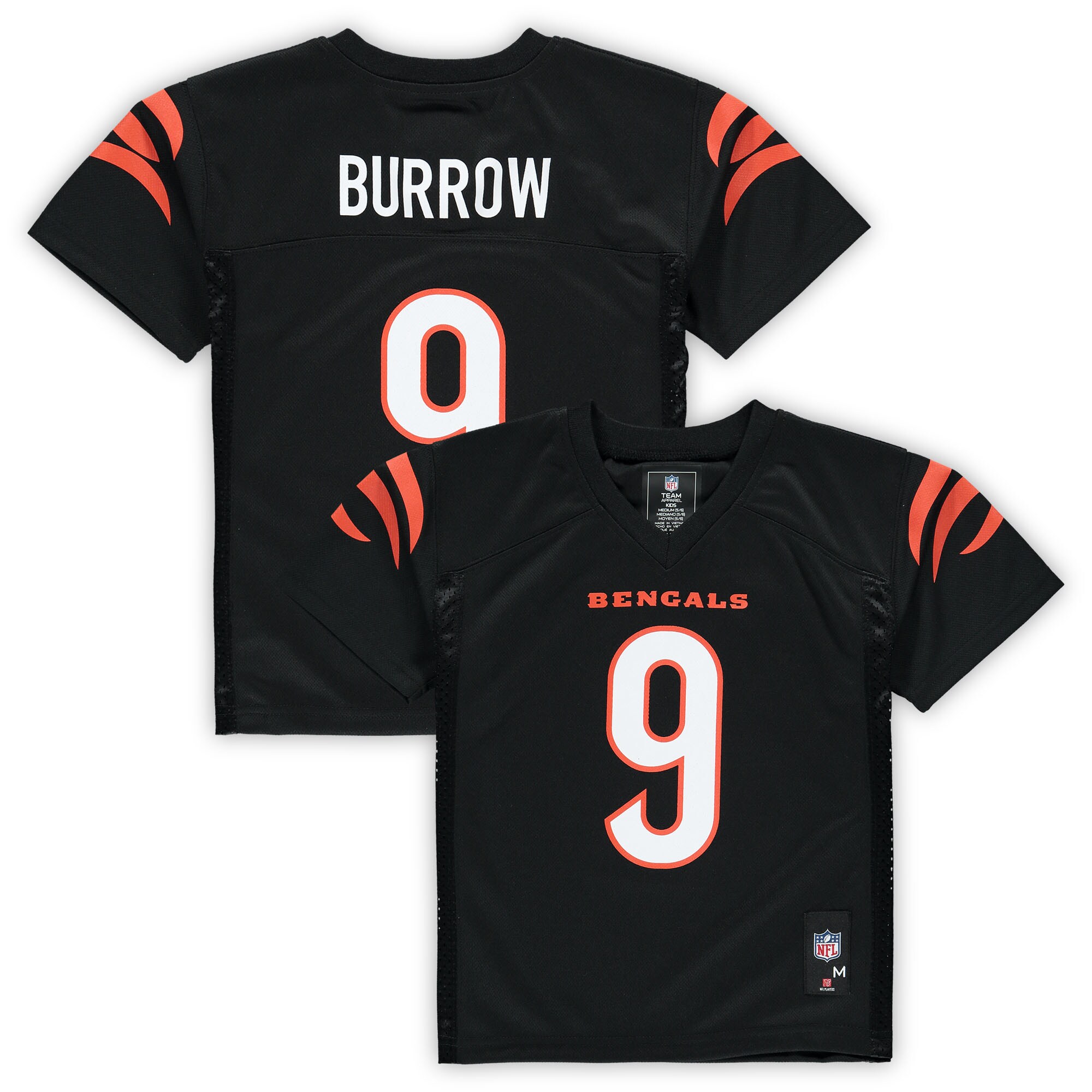 Preschool Cincinnati Bengals Joe Burrow Black Player Jersey JS4336 Saliibo