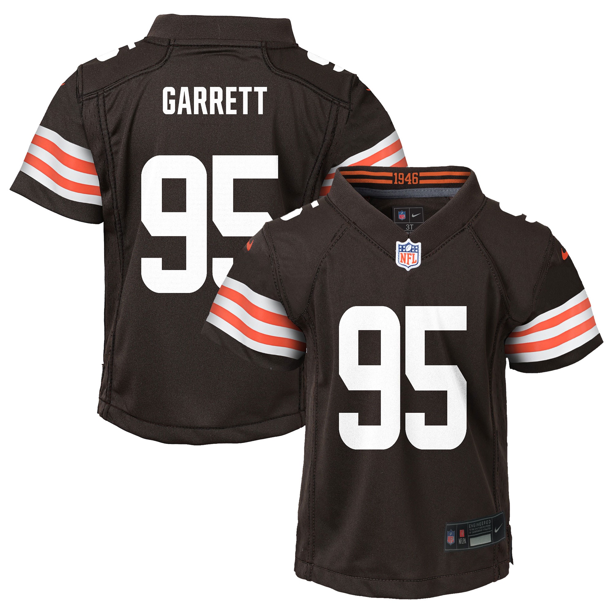 Preschool Cleveland Browns Myles Garrett Brown Player Game Jersey JS7889 Saliibo