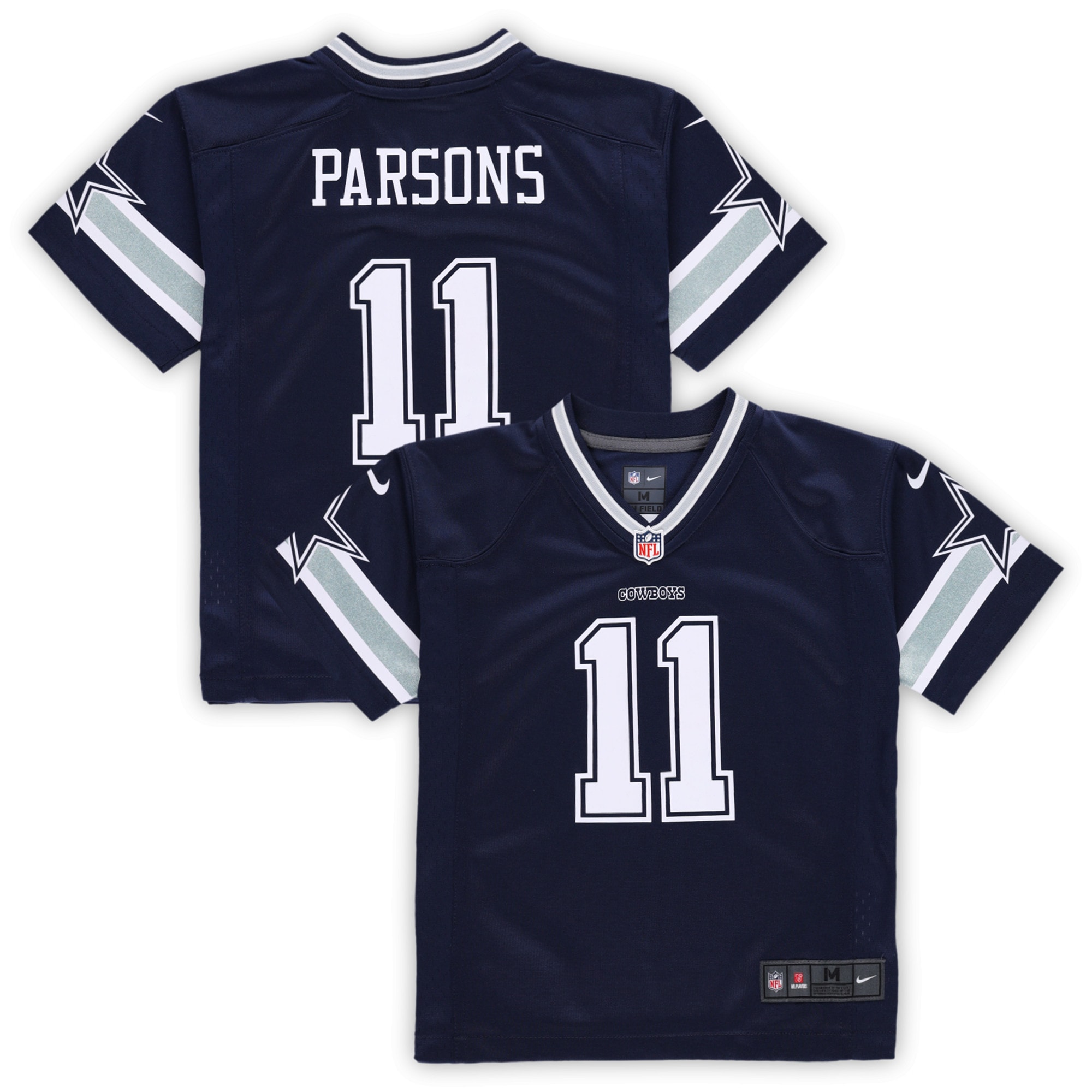 Preschool Dallas Cowboys Micah Parsons Navy Game Jersey JS4344 Saliibo