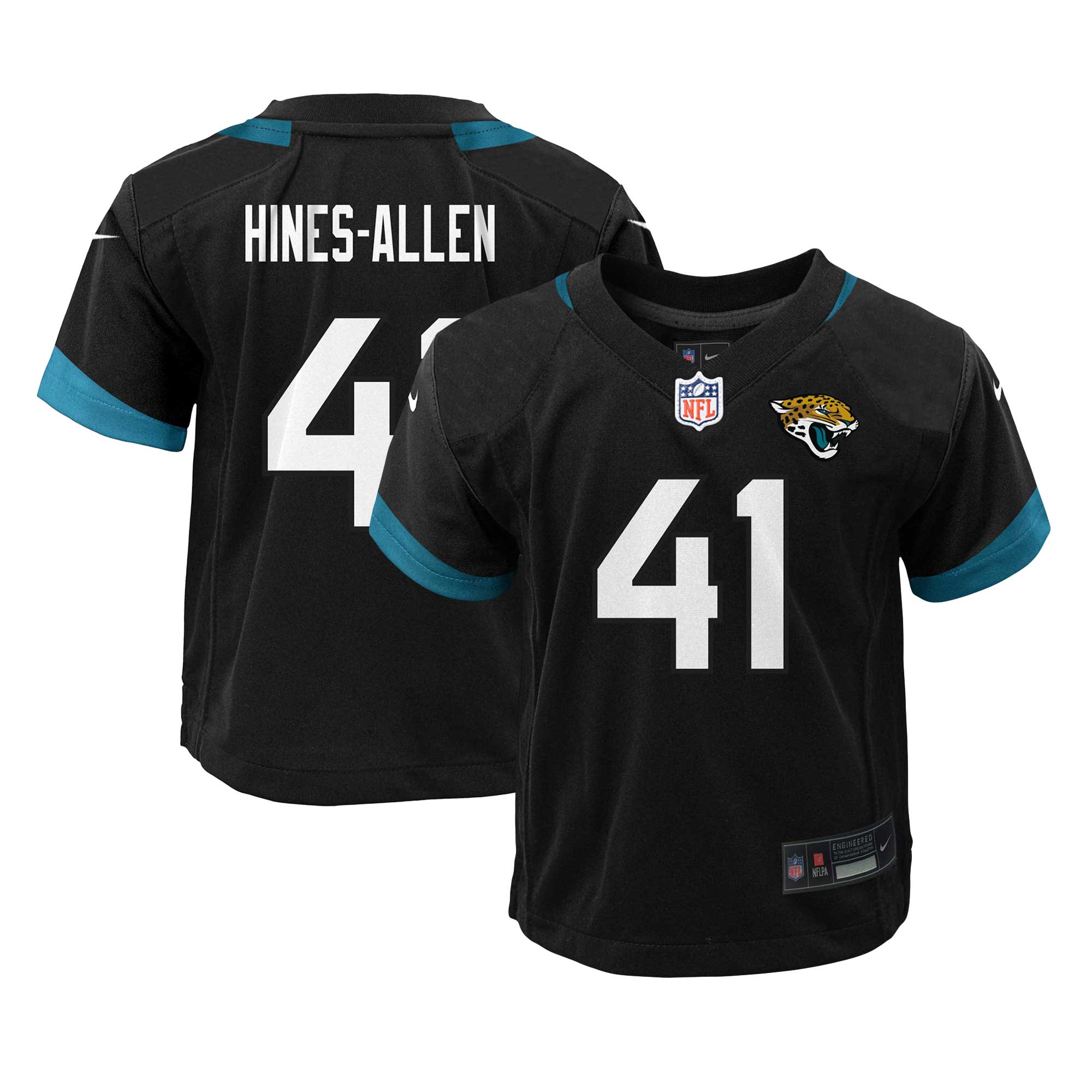 Preschool Jacksonville Jaguars Josh Hines-Allen Black Alternate Player Game Jersey JS1149 Saliibo