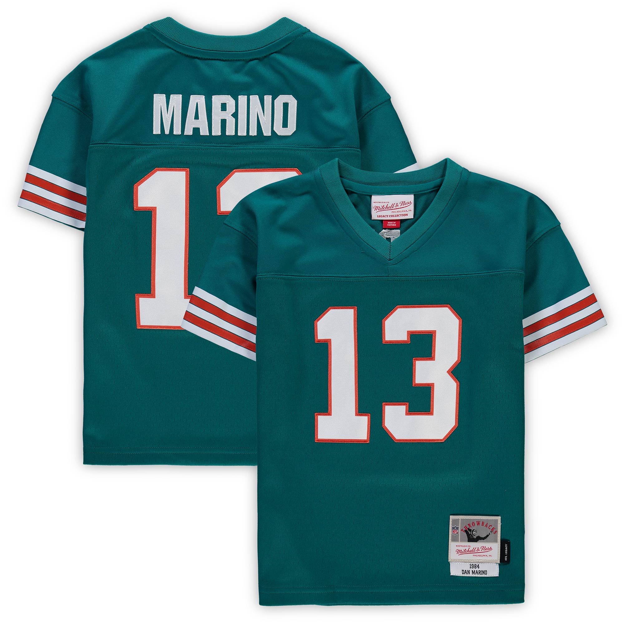 Preschool Miami Dolphins Dan Marino Mitchell & Ness Aqua 1984 Retired Legacy Jersey JS2062 Saliibo