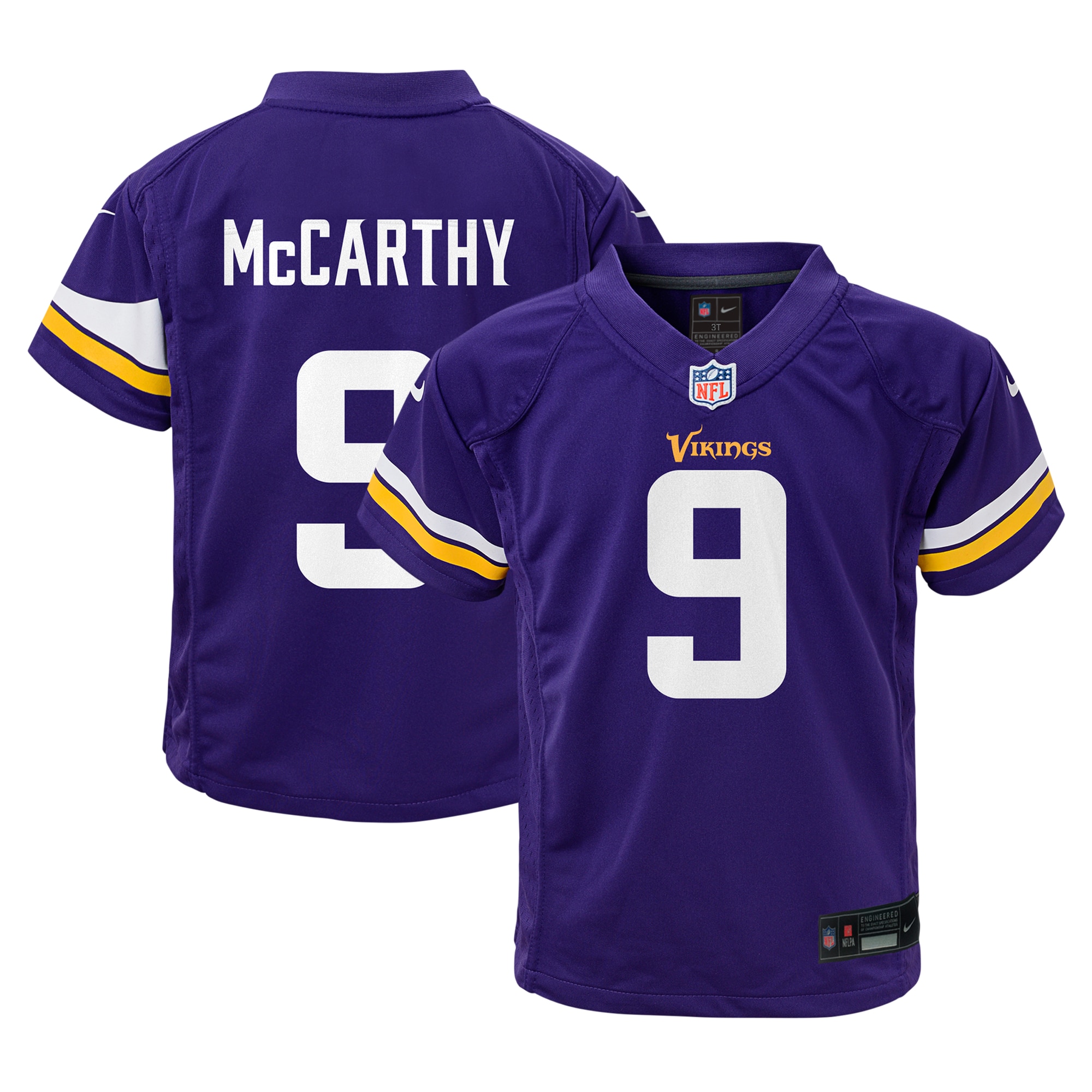 Preschool Minnesota Vikings J.J. McCarthy Purple Player Game Jersey JS6576 Saliibo