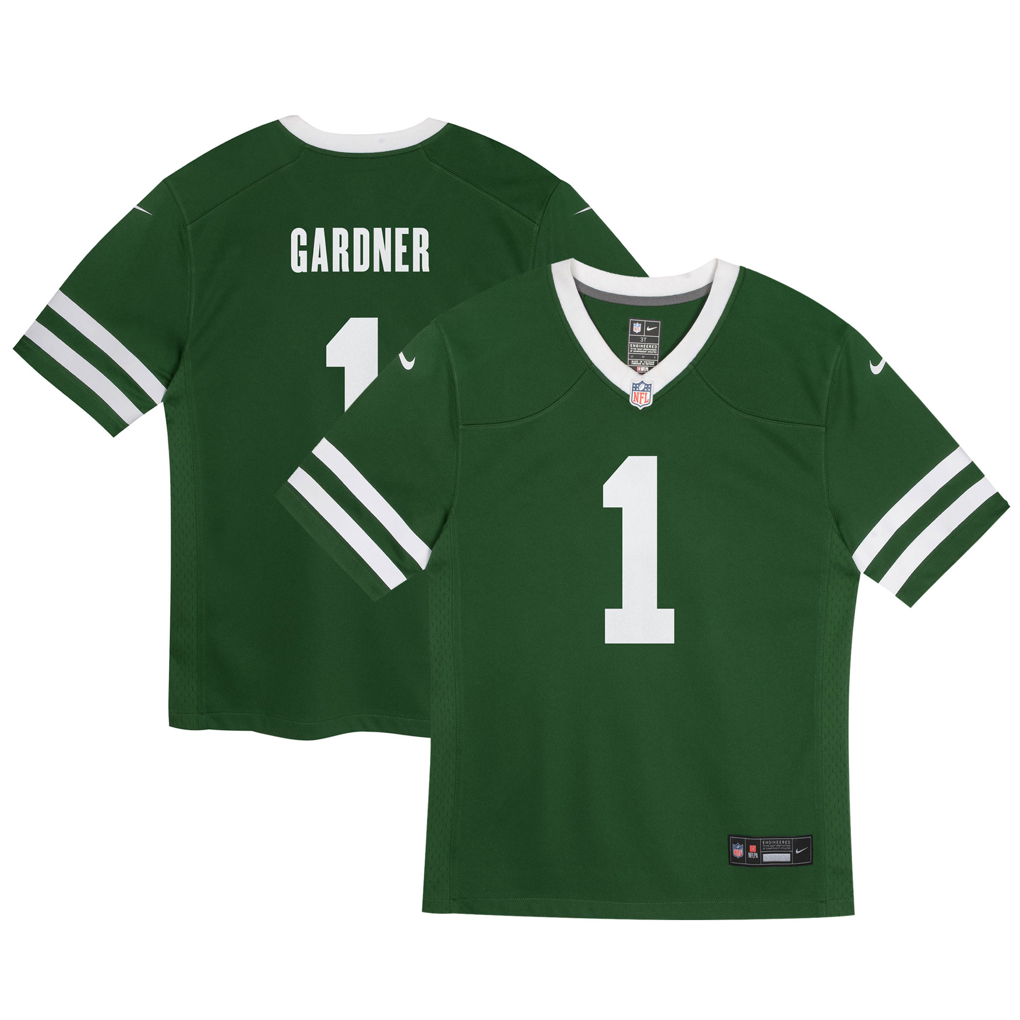Preschool New York Jets Ahmad Sauce Gardner Legacy Green Game Jersey JS7397 Saliibo