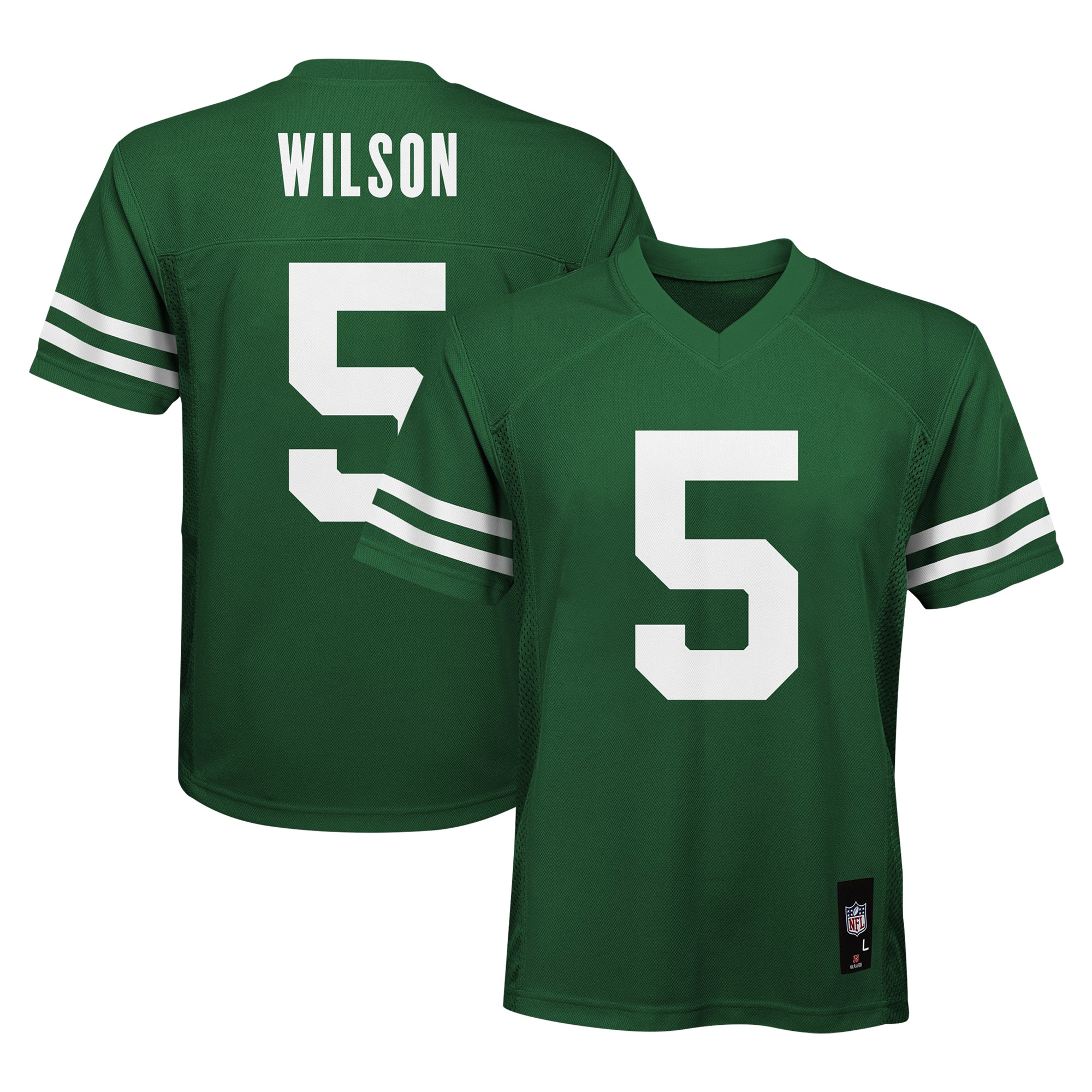 Preschool New York Jets Garrett Wilson Legend Green Player Jersey JS2688 Saliibo