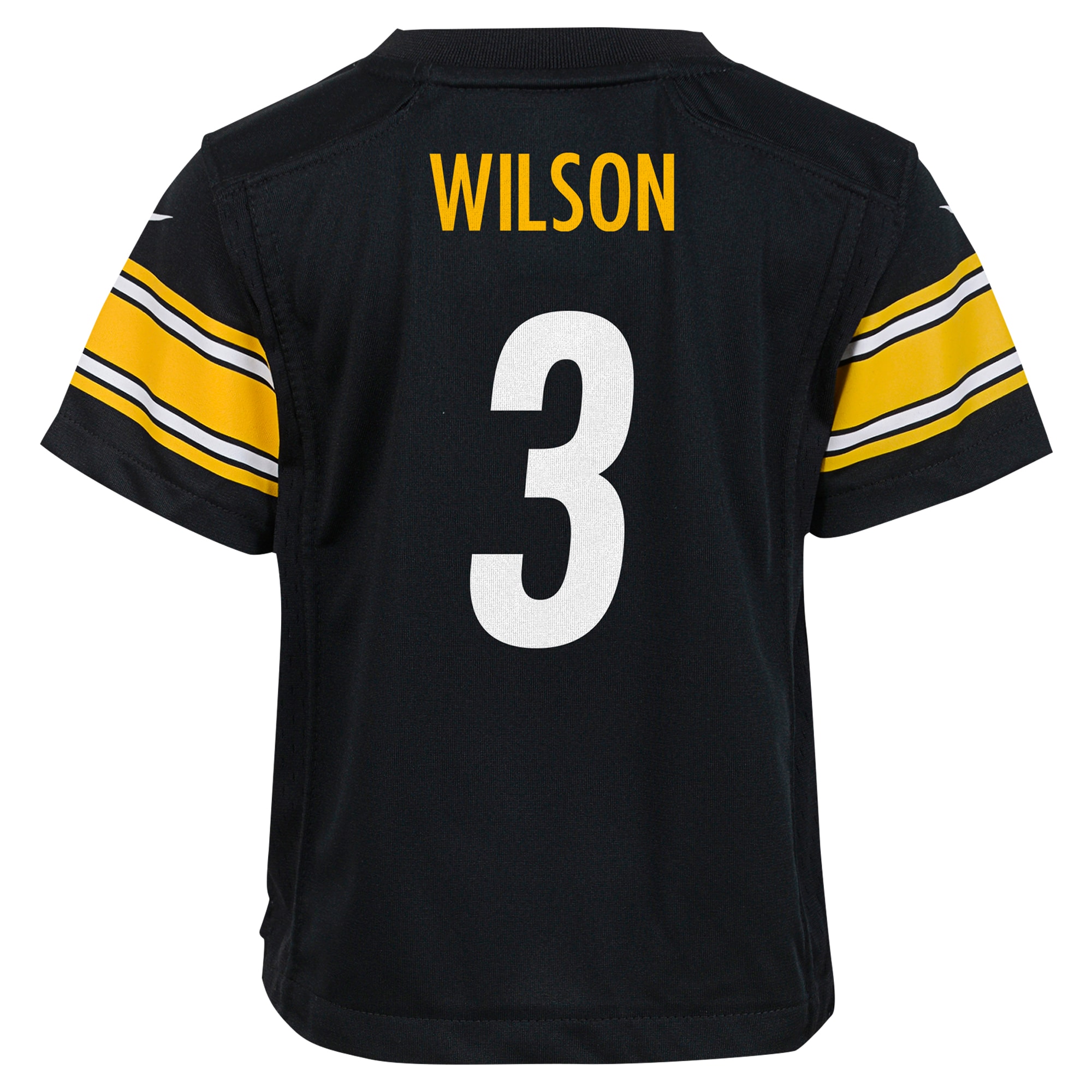 Preschool Pittsburgh Steelers Russell Wilson Black Player Game Jersey JS3721 Saliibo - Image 3