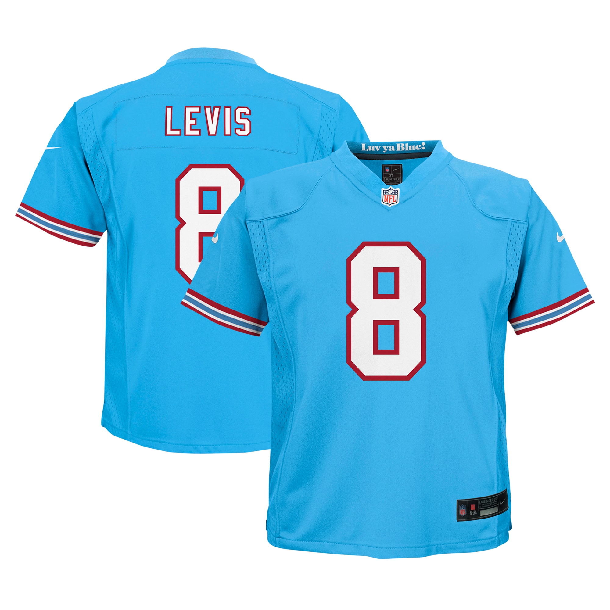 Preschool Tennessee Titans Will Levis Light Blue Alternate Player Game Jersey JS9989 Saliibo