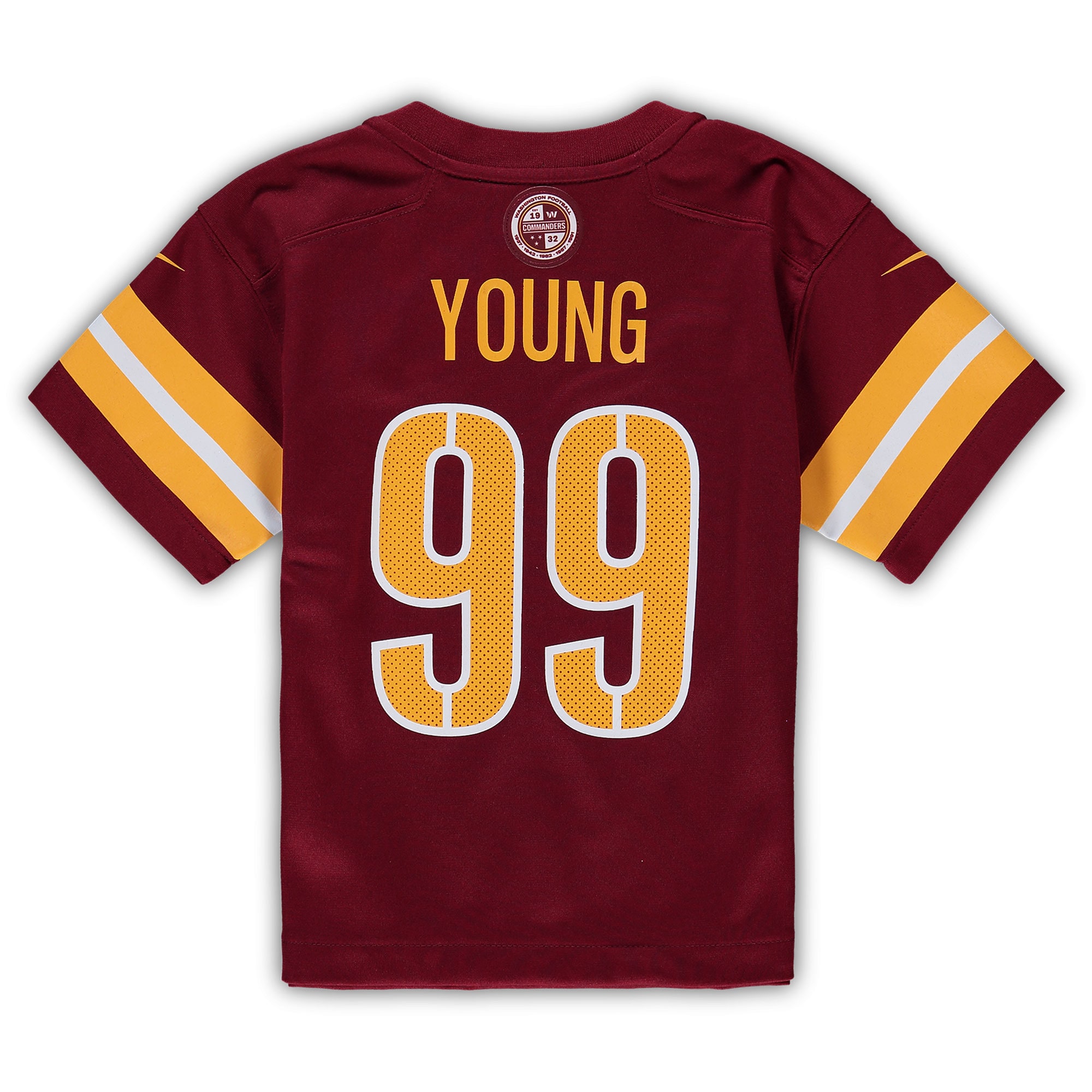 Preschool Washington Commanders Chase Young Burgundy Game Jersey JS6000 Saliibo - Image 3