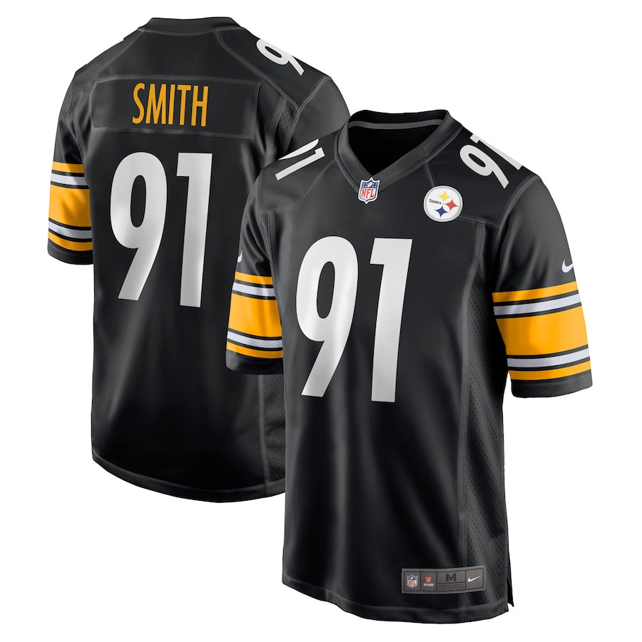 Preston Smith 91 Pittsburgh Steelers Game Men Jersey - Black JS5225 Saliibo