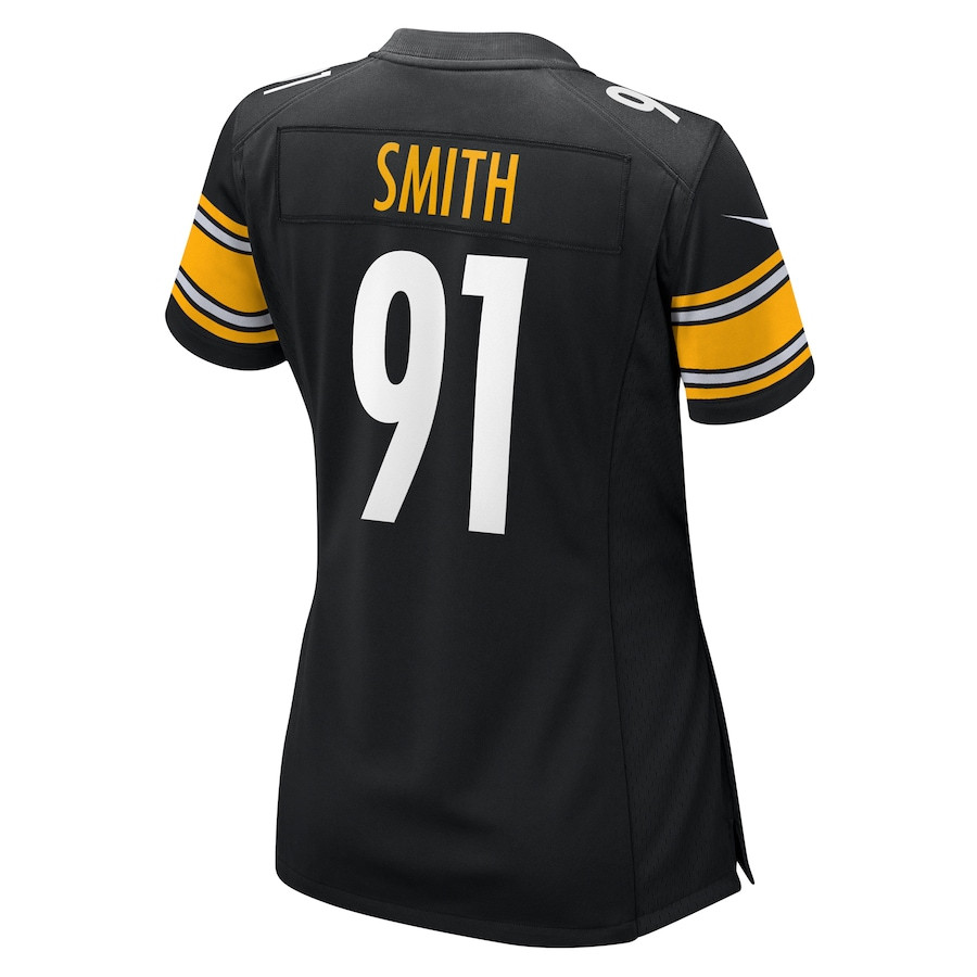 Preston Smith 91 Pittsburgh Steelers Women's Game Jersey - Black JS9909 Saliibo - Image 3
