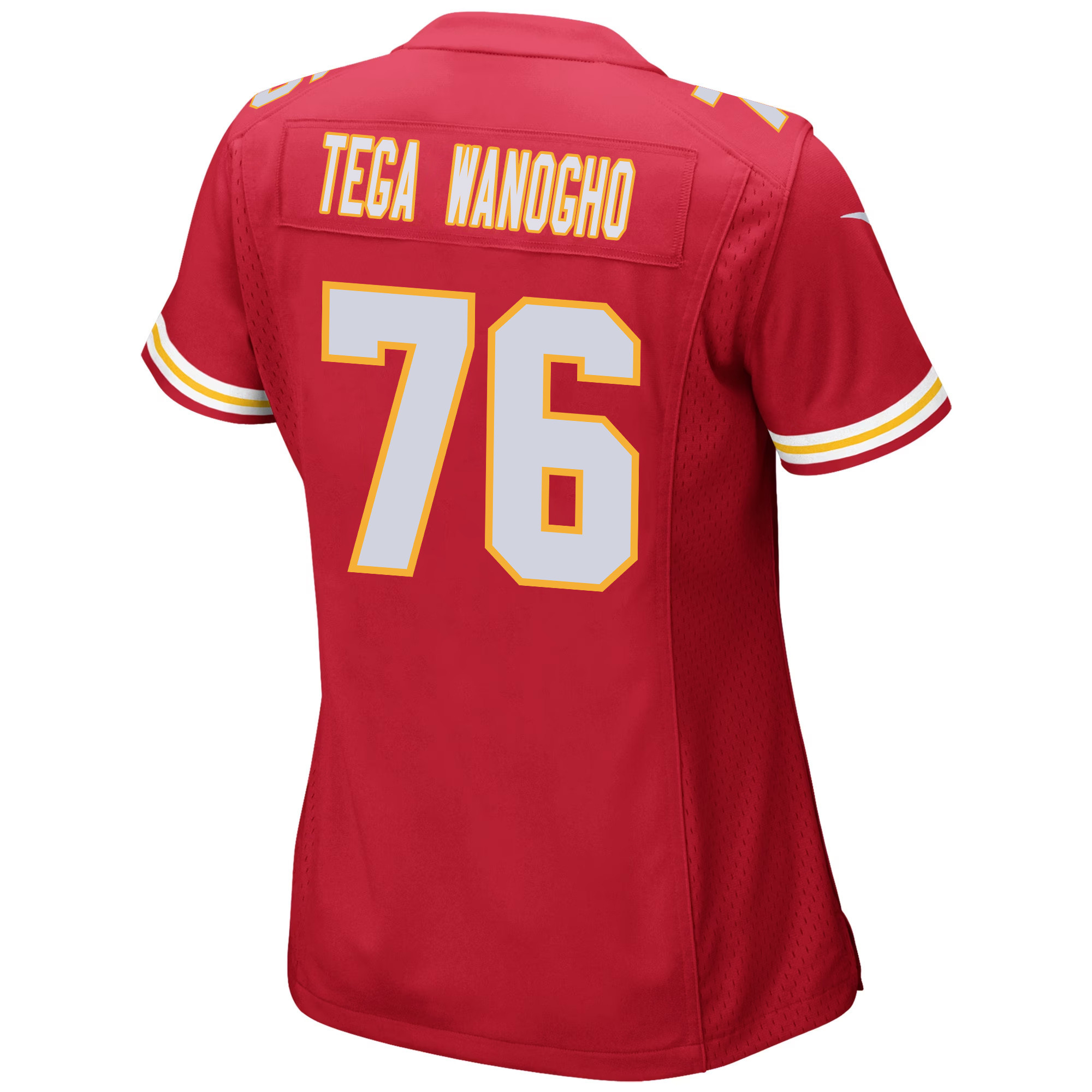 Prince Tega Wanogho 76 Kansas City Chiefs Super Bowl LVIII Champions 4X Game Women Jersey - Red JS4228 Saliibo - Image 3