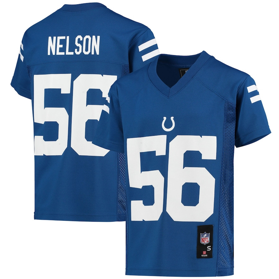 Quenton Nelson 56 Indianapolis Colts YOUTH Jersey - Royal JS1751 Saliibo