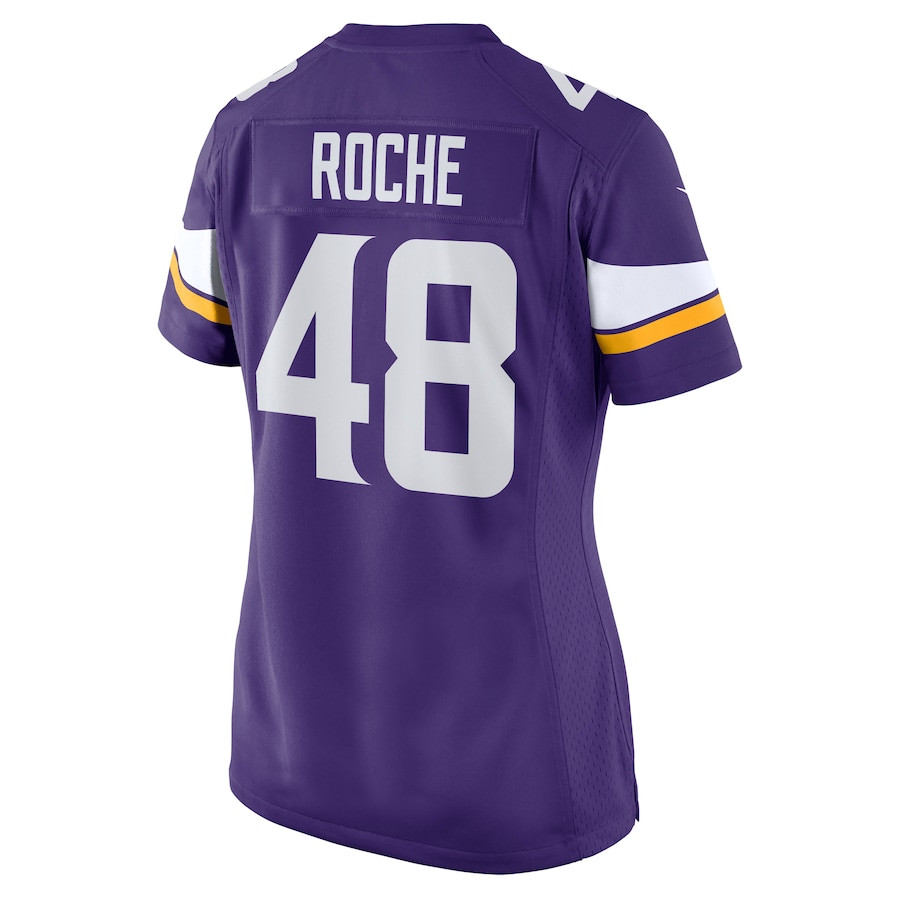 Quincy Roche 48 Minnesota Vikings Team Game Women Jersey - Purple JS1771 Saliibo - Image 3