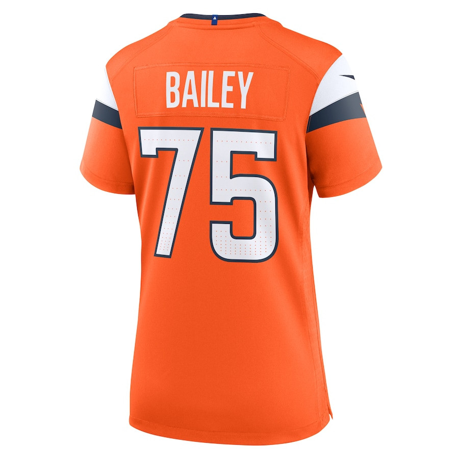 Quinn Bailey 75 Denver Broncos Team Game Women Jersey - Orange JS4409 Saliibo - Image 3