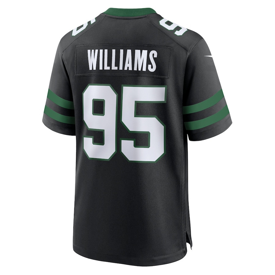 Quinnen Williams 95 New York Jets Alternate Game Men Jersey - Legacy Black JS6543 Saliibo - Image 3