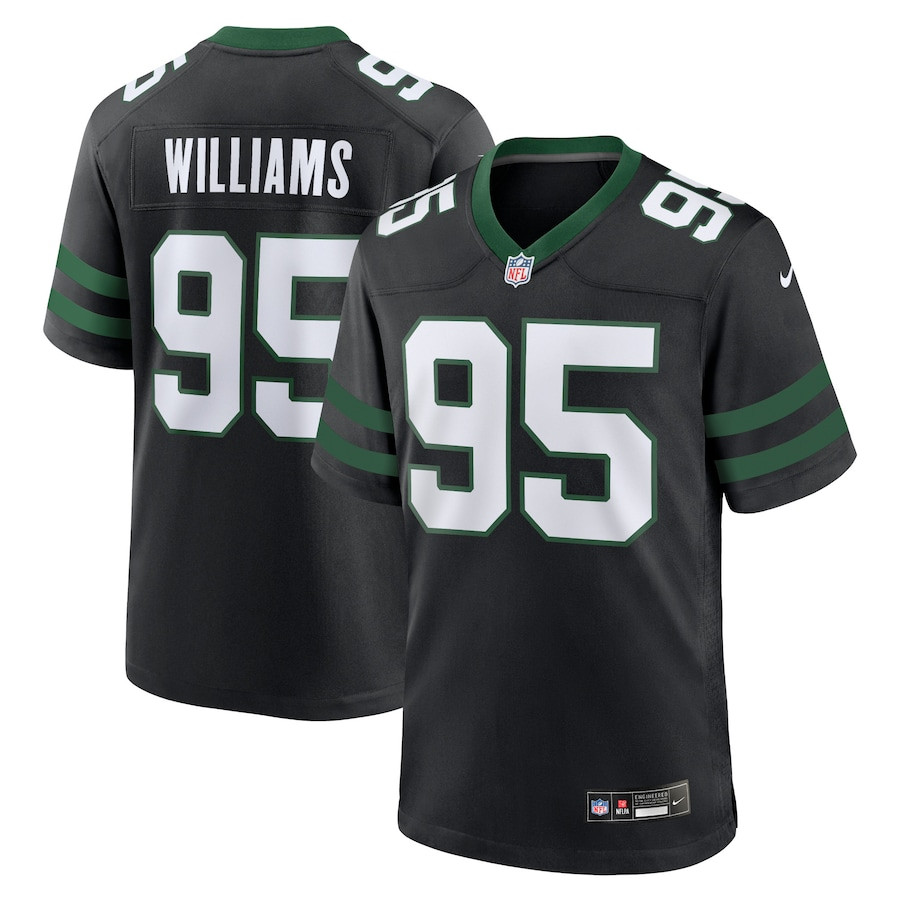 Quinnen Williams 95 New York Jets Alternate Game Men Jersey - Legacy Black JS6543 Saliibo