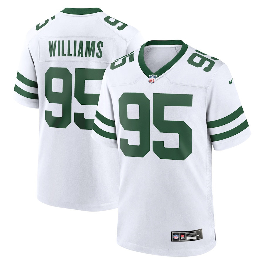 Quinnen Williams 95 New York Jets Game Jersey - Men, Legacy White JS5712 Saliibo