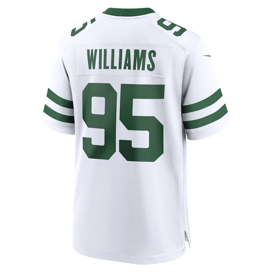 Quinnen Williams 95 New York Jets Game Jersey - Men, Legacy White JS5712 Saliibo - Image 3