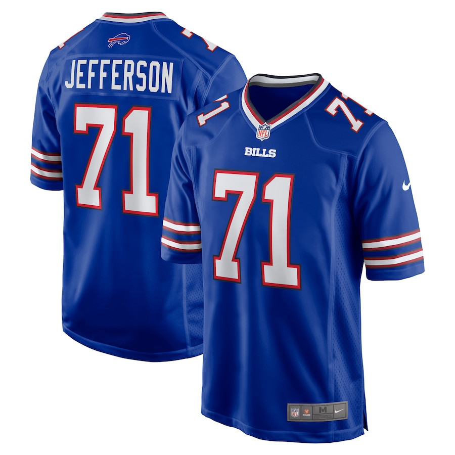 Quinton Jefferson 71 Buffalo Bills Game Men Jersey - Royal JS8730 Saliibo