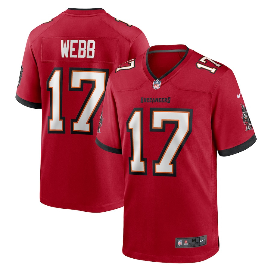 Raleigh Webb 17 Tampa Bay Buccaneers Game Men Jersey - Red JS8528 Saliibo