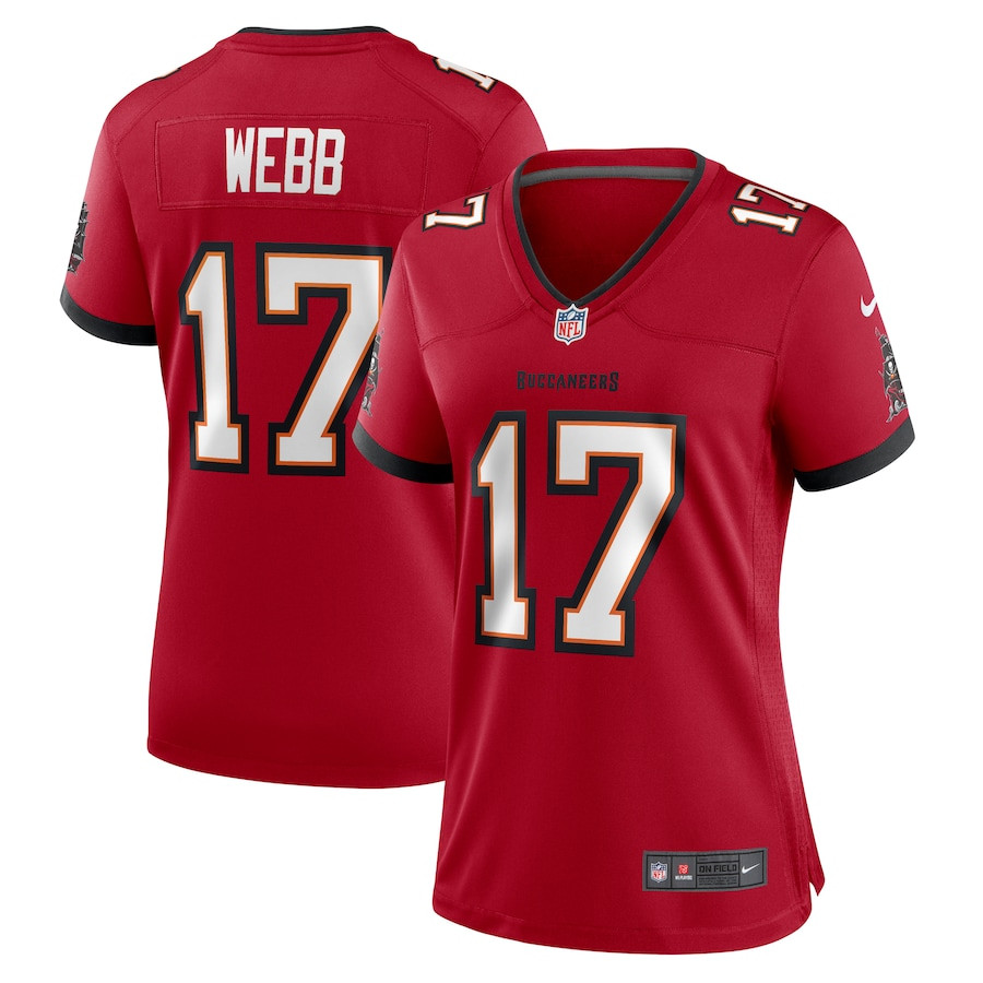 Raleigh Webb 17 Tampa Bay Buccaneers Women Game Jersey - Red JS1865 Saliibo