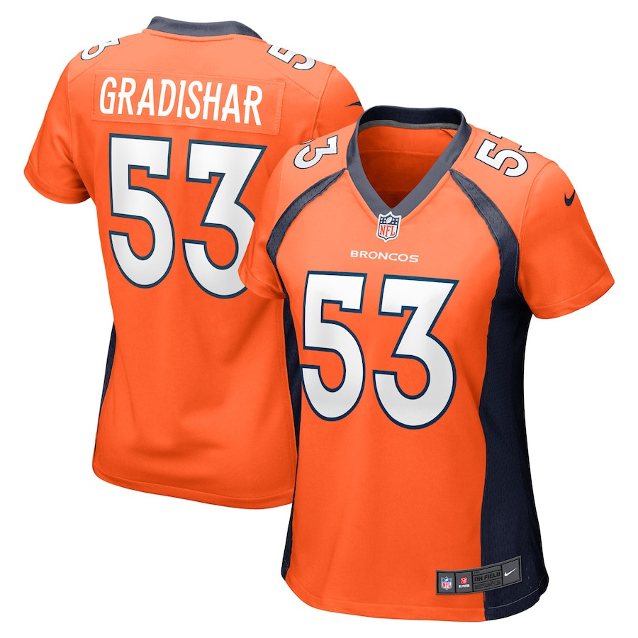 Randy Gradishar 53 Denver Broncos Women Retired Player Game Jersey - Orange JS8339 Saliibo